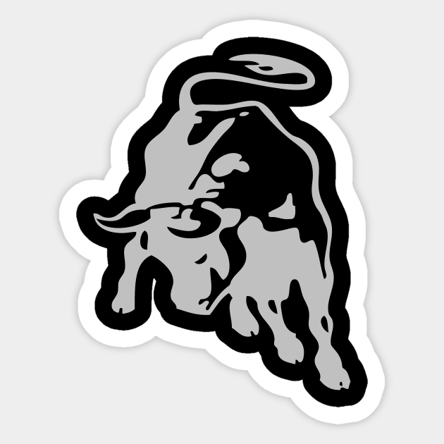 raging bull Sticker by retroracing